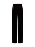 Pantaloni palazzo Pleio in gabardina bordeaux