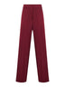 Burgundy satin Plettro palazzo trousers