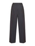 Anthracite stretch canvas Pulsa one-pleat trousers