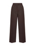 Brown stretch canvas Pulsa one-pleat trousers