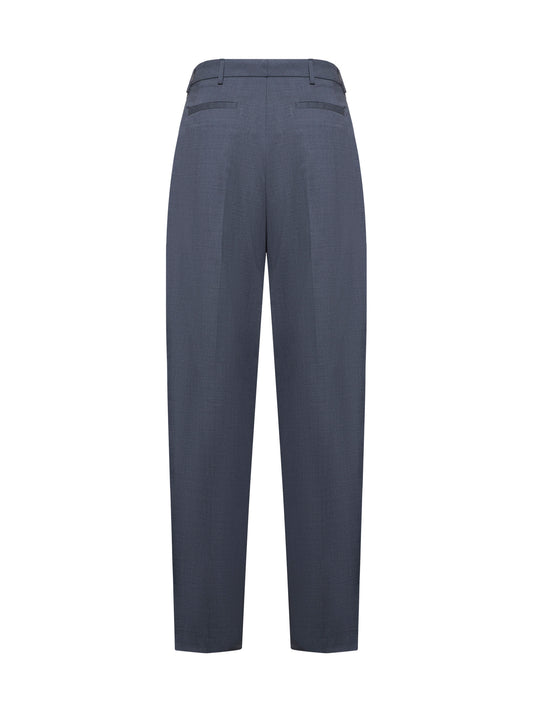 Pantaloni Pulsa in gabardina grigia