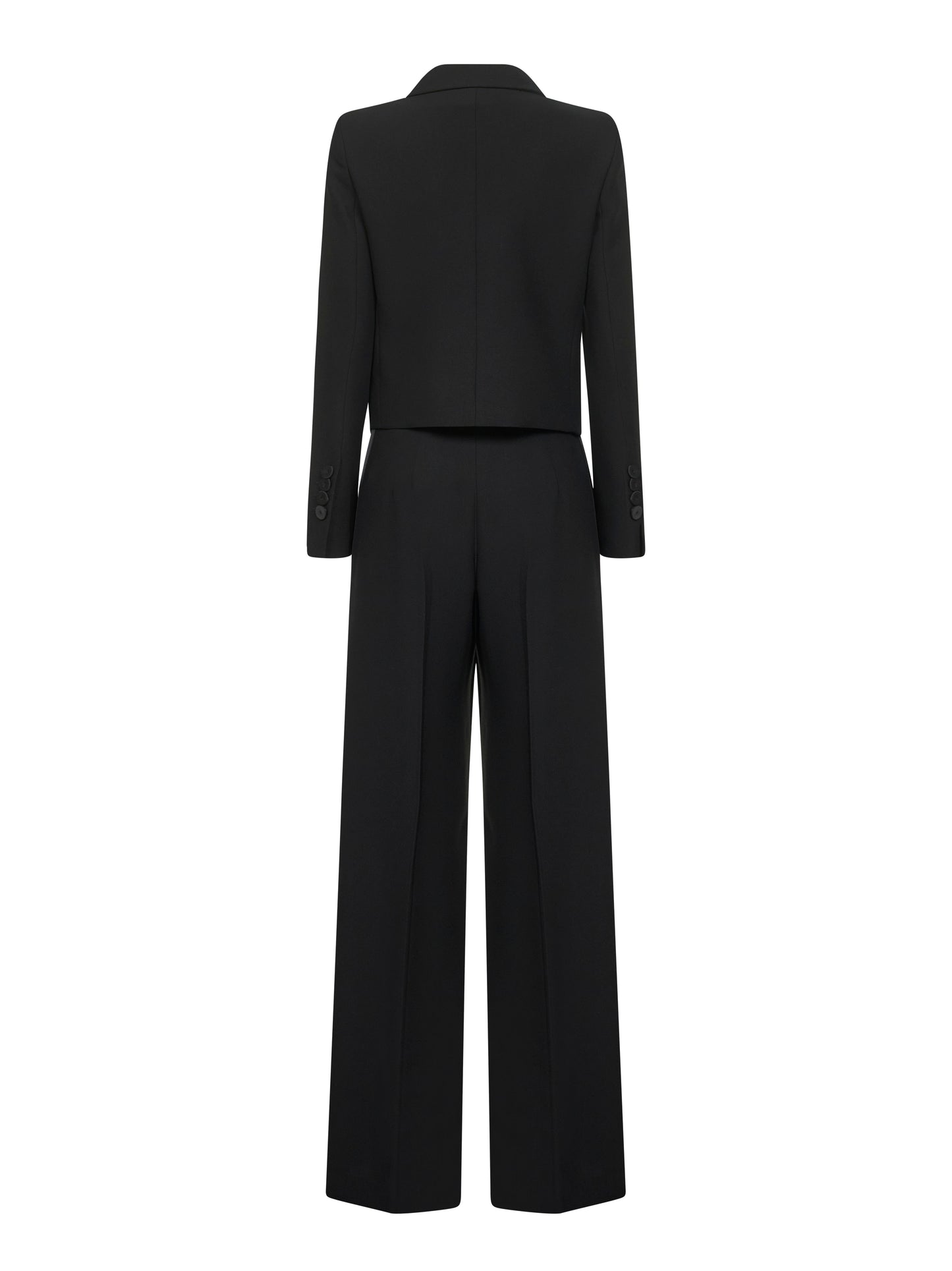 Onyx crepe tuxedo suit