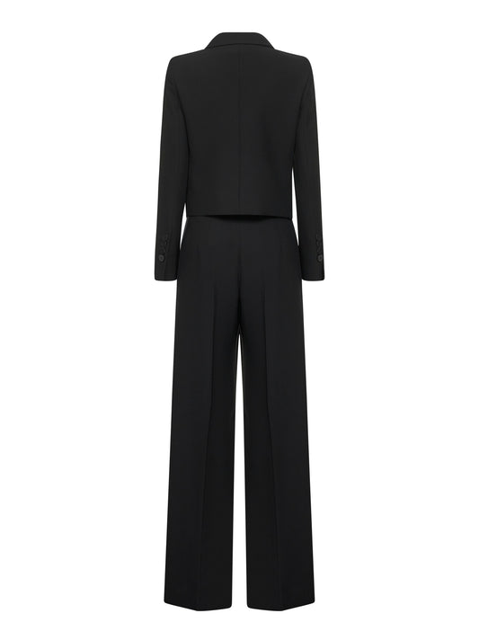 Onyx crepe tuxedo suit