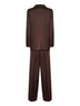 Coffee satin Telvera suit