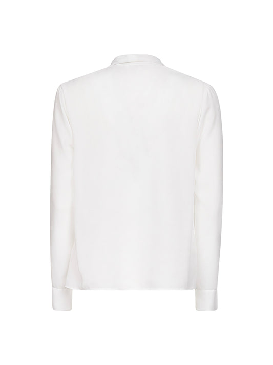 White georgette Tidus blouse