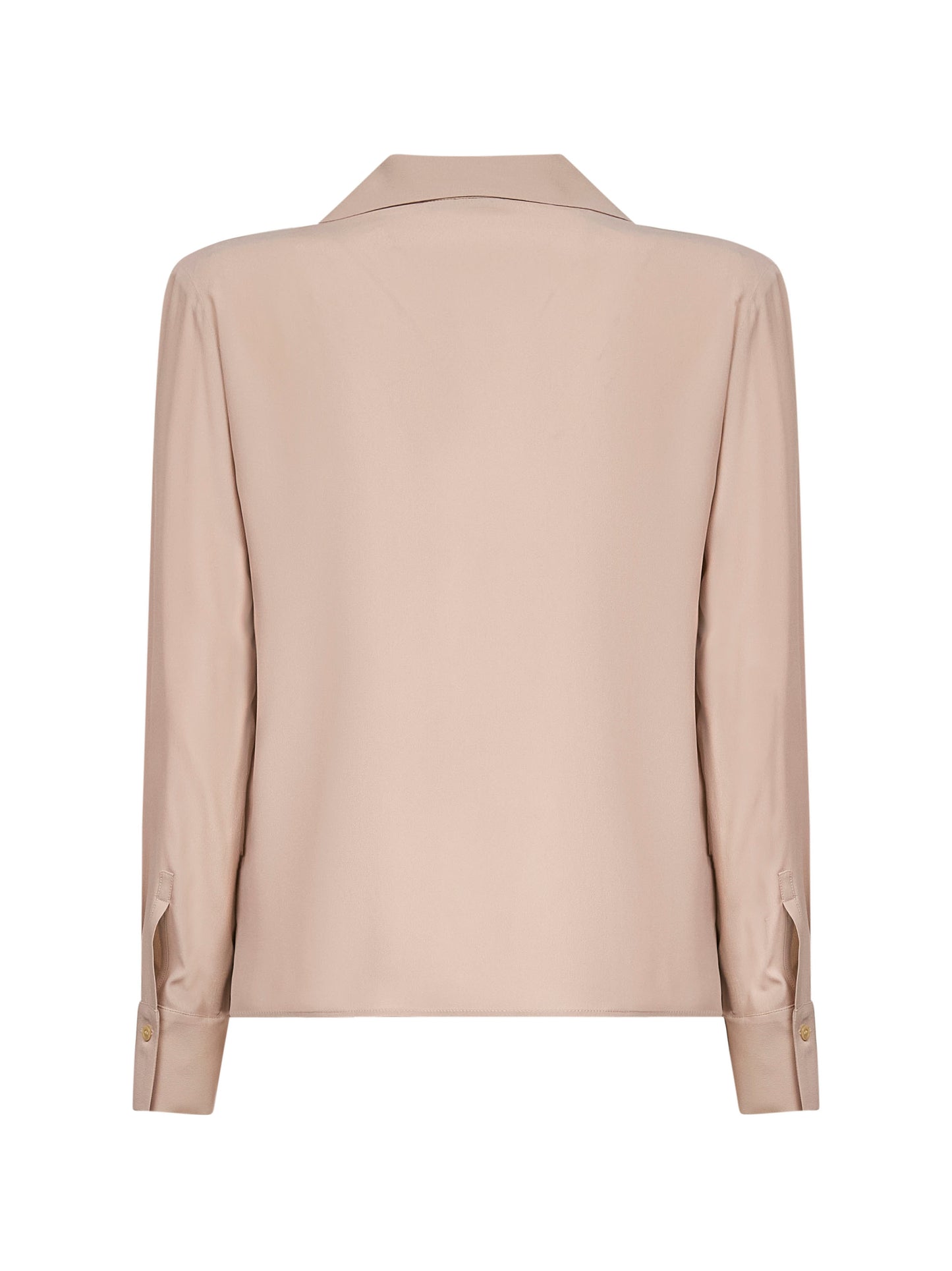 Blusa Toles in misto seta beige