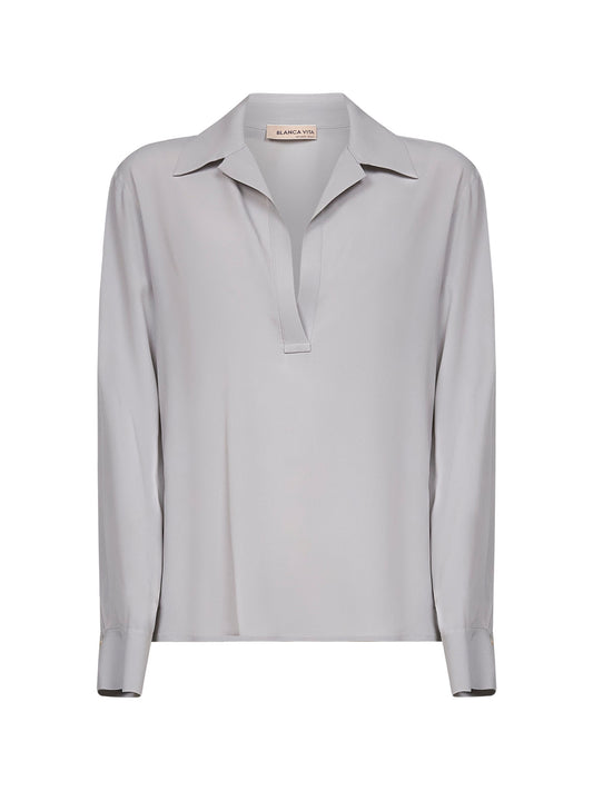 Grey silk blend Toles blouse