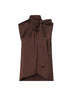 Coffee satin Topina top