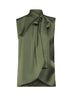 Green satin Topina top