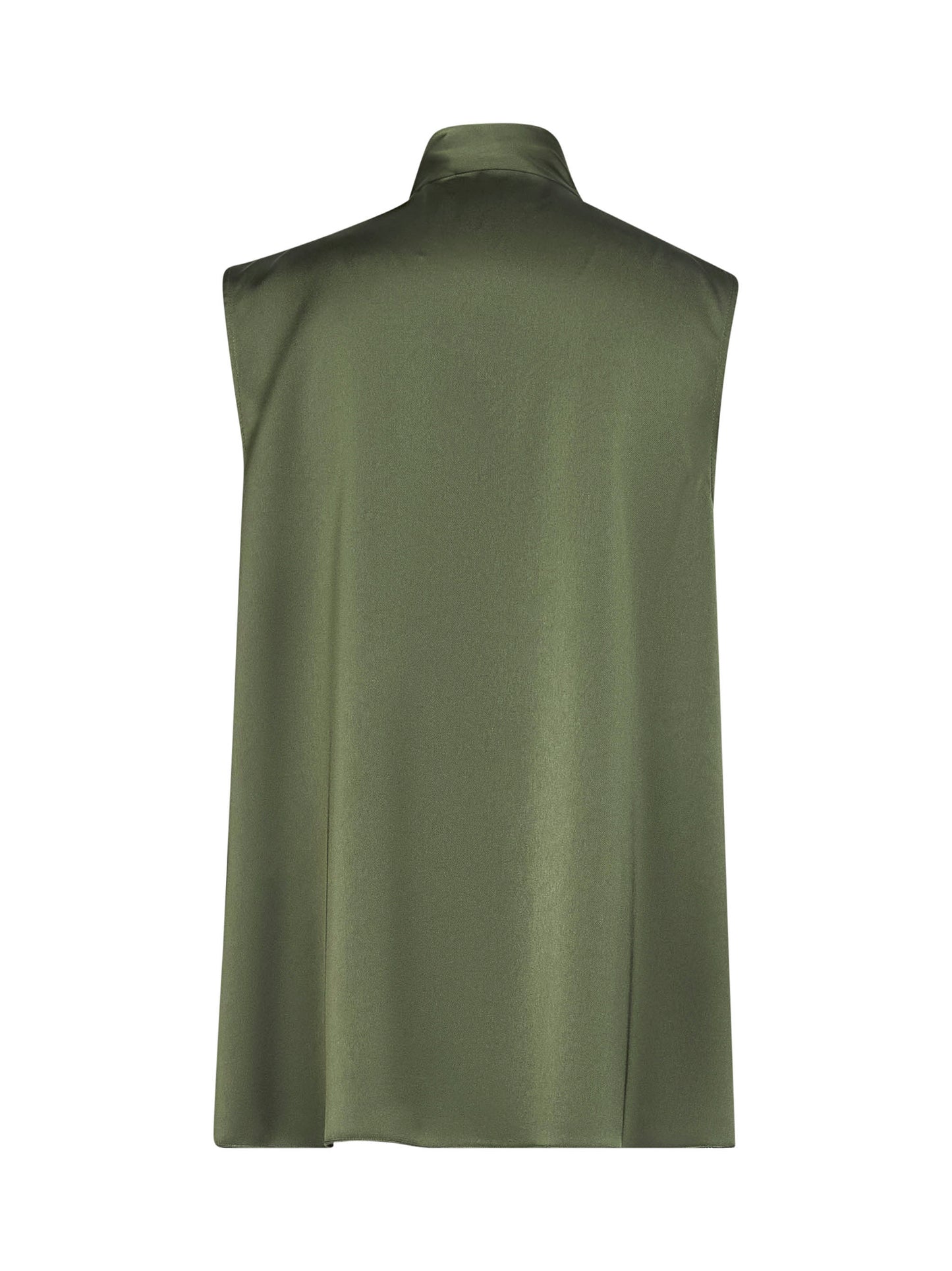 Green satin Topina top