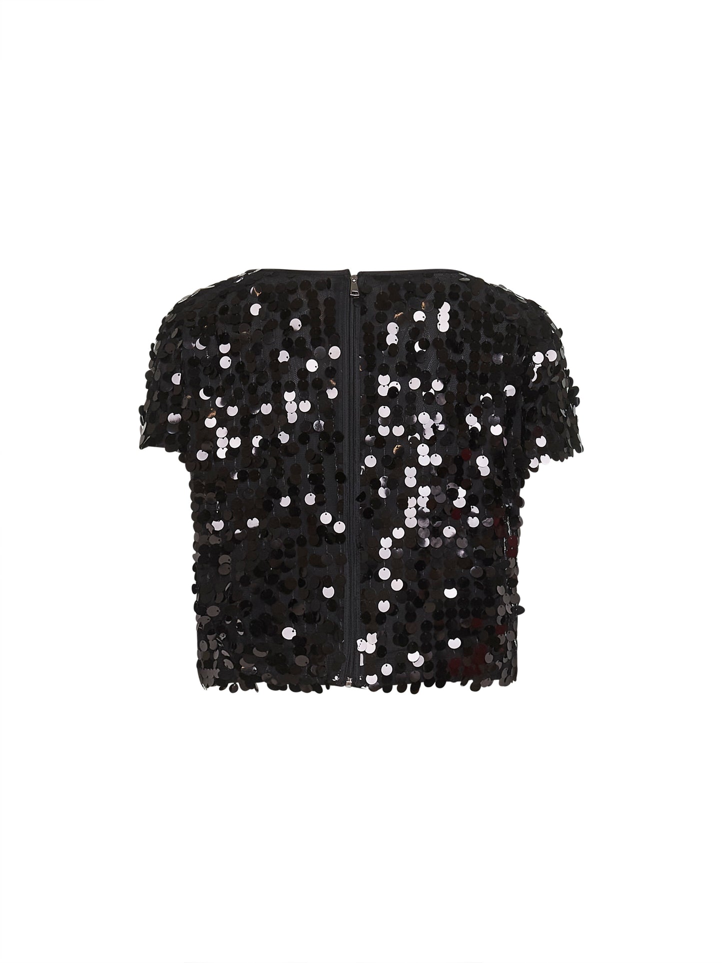 Onyx sequins Tuvin cropped top