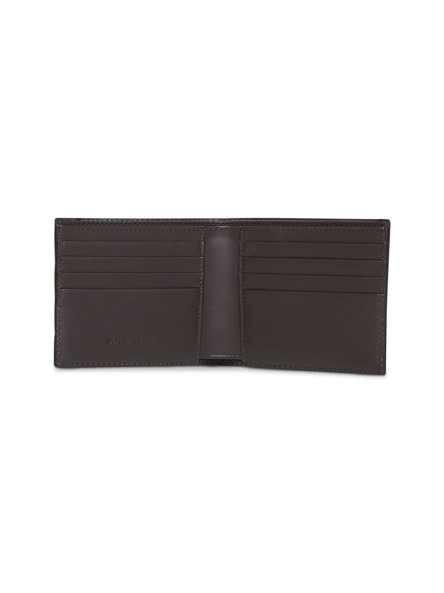 Brown Bi-Fold Intrecciato wallet
