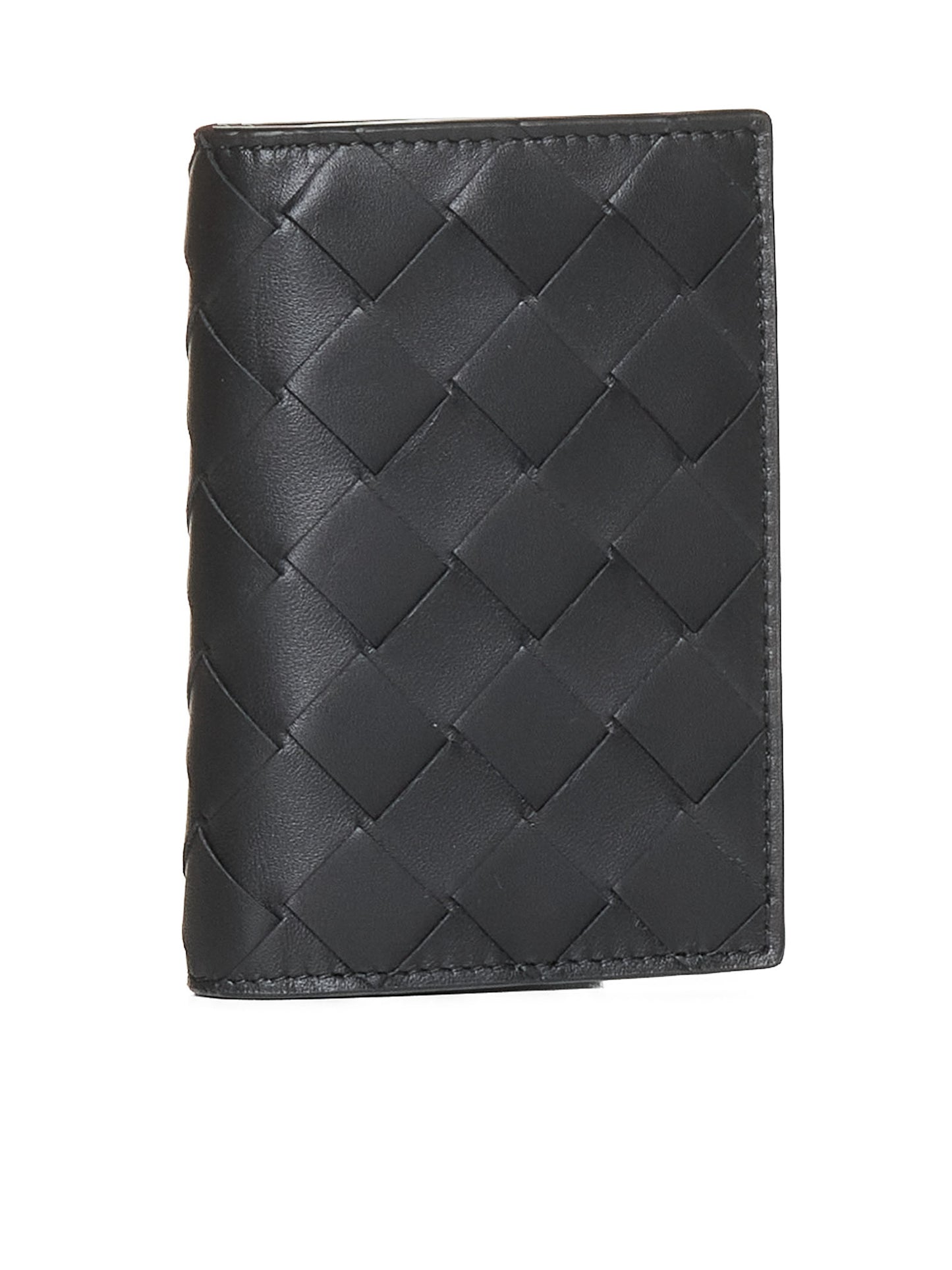 Intrecciato Card Holder with Flap