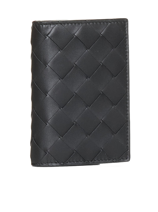 Intrecciato Card Holder with Flap