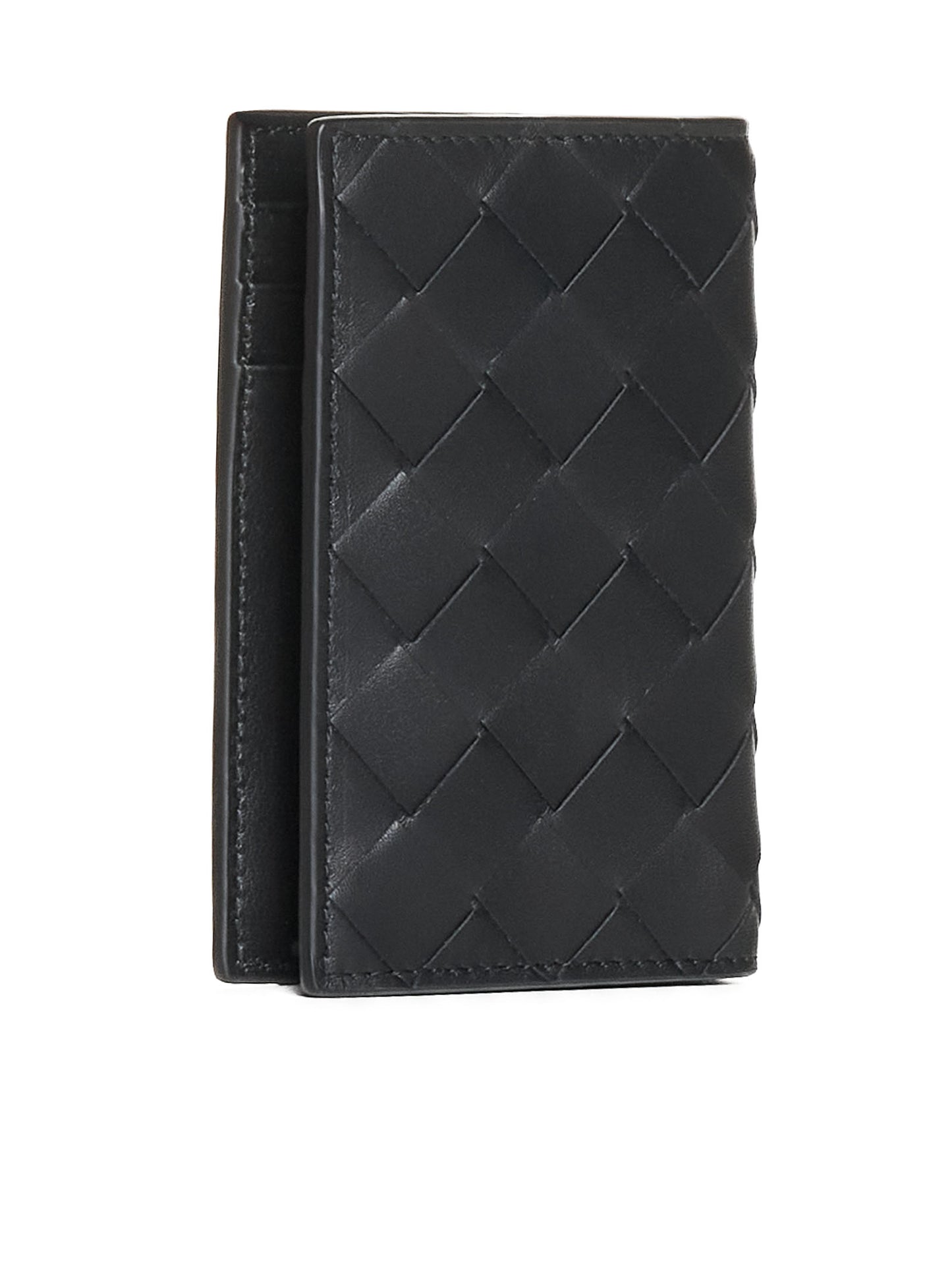 Intrecciato Card Holder with Flap
