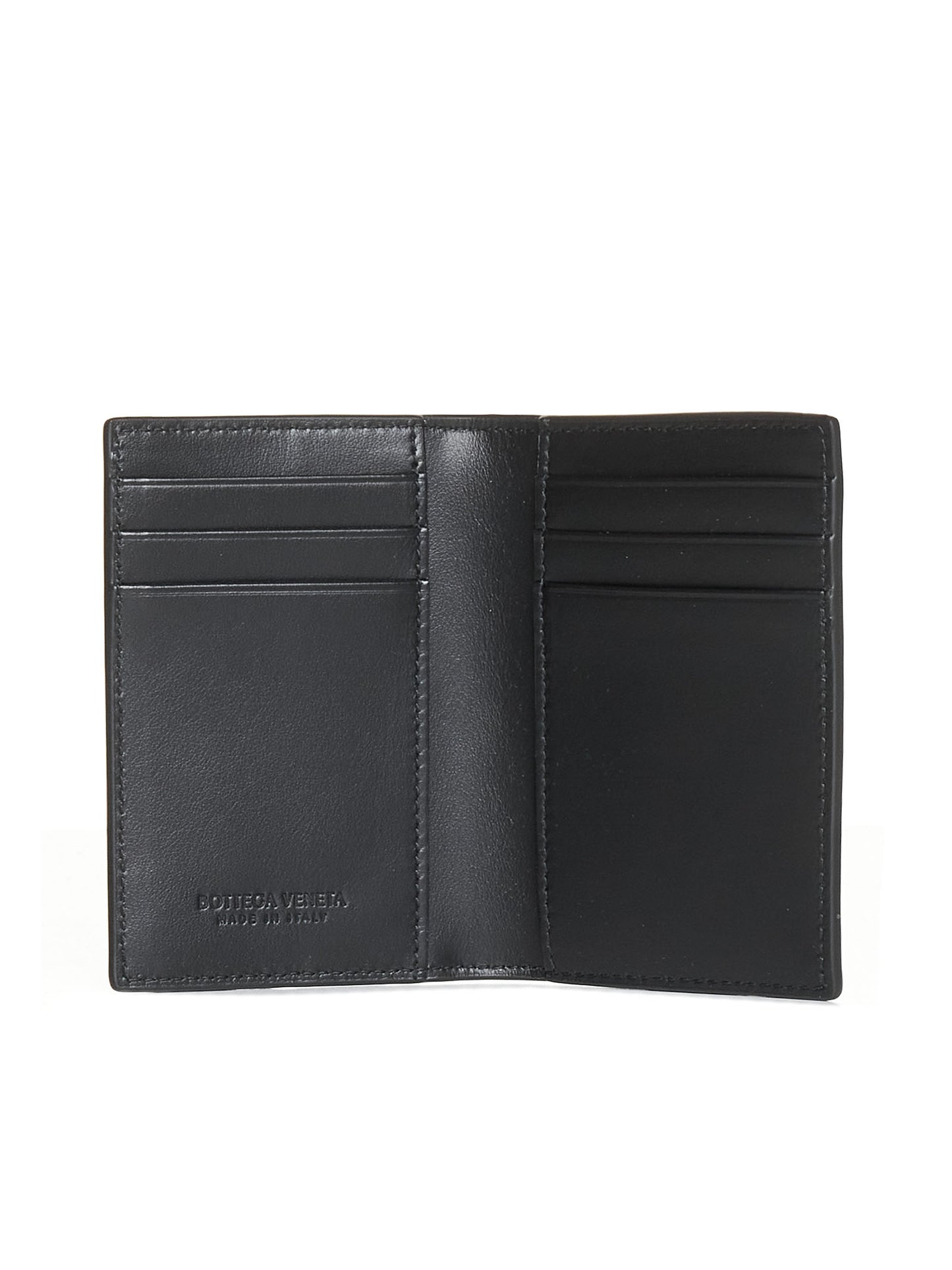 Intrecciato Card Holder with Flap