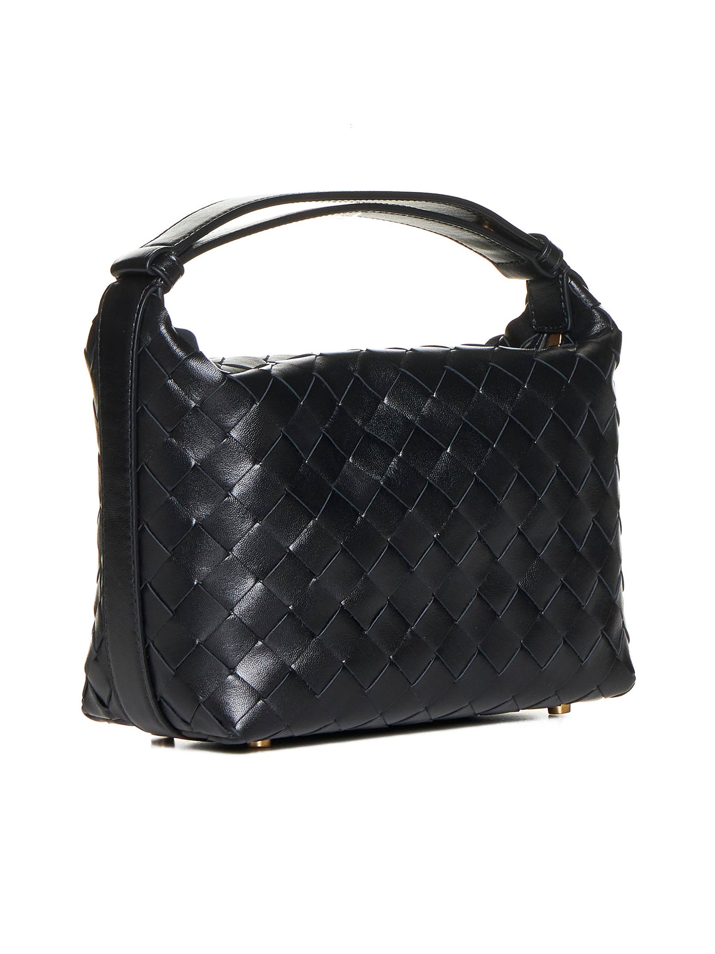 Bottega Veneta Wallace Bag in Black Leather