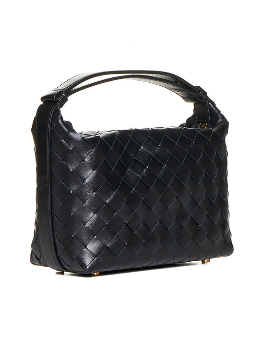 Borsa Wallace In Pelle Nera Bottega Veneta