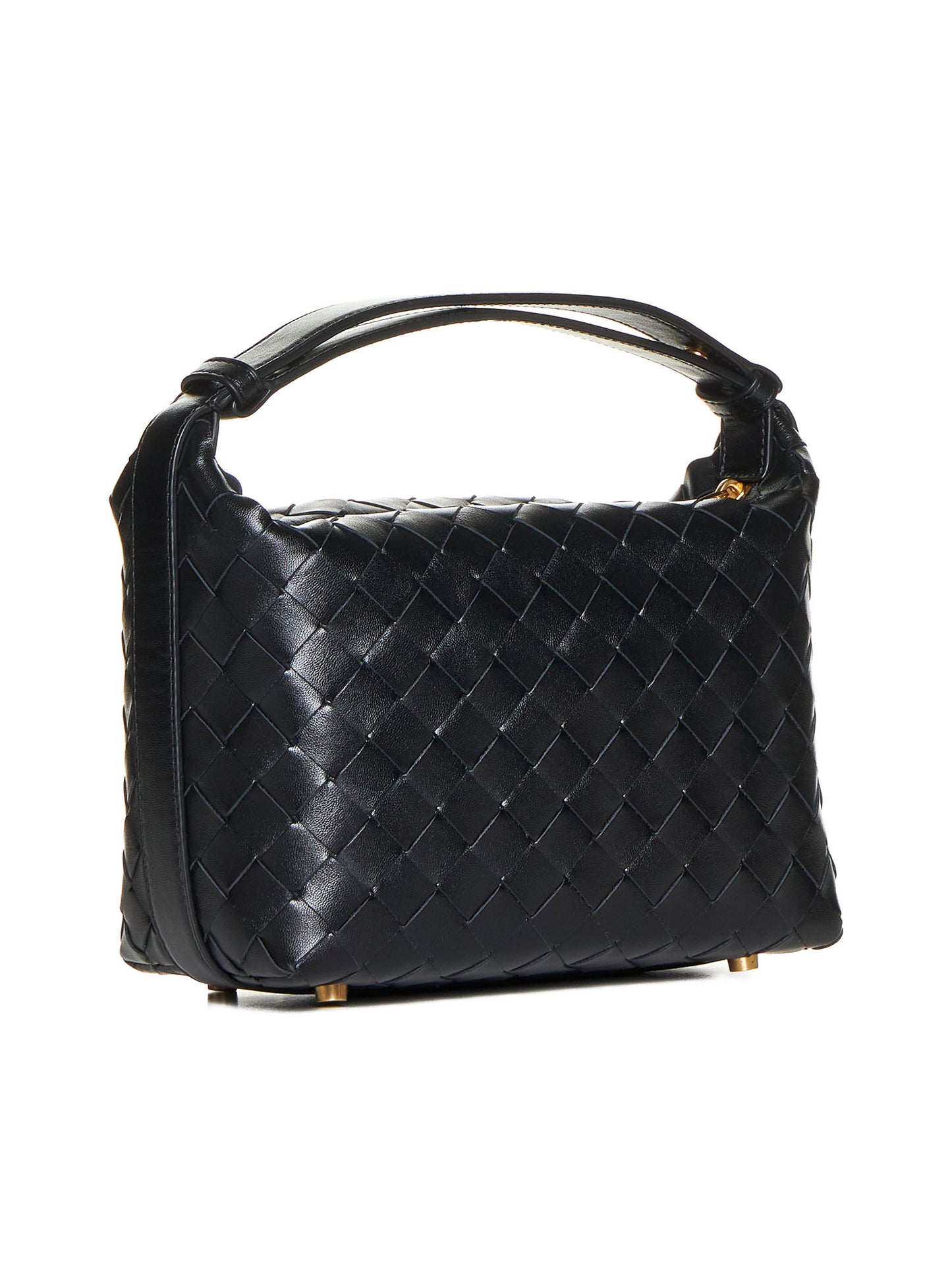 Bottega Veneta Wallace Bag in Black Leather