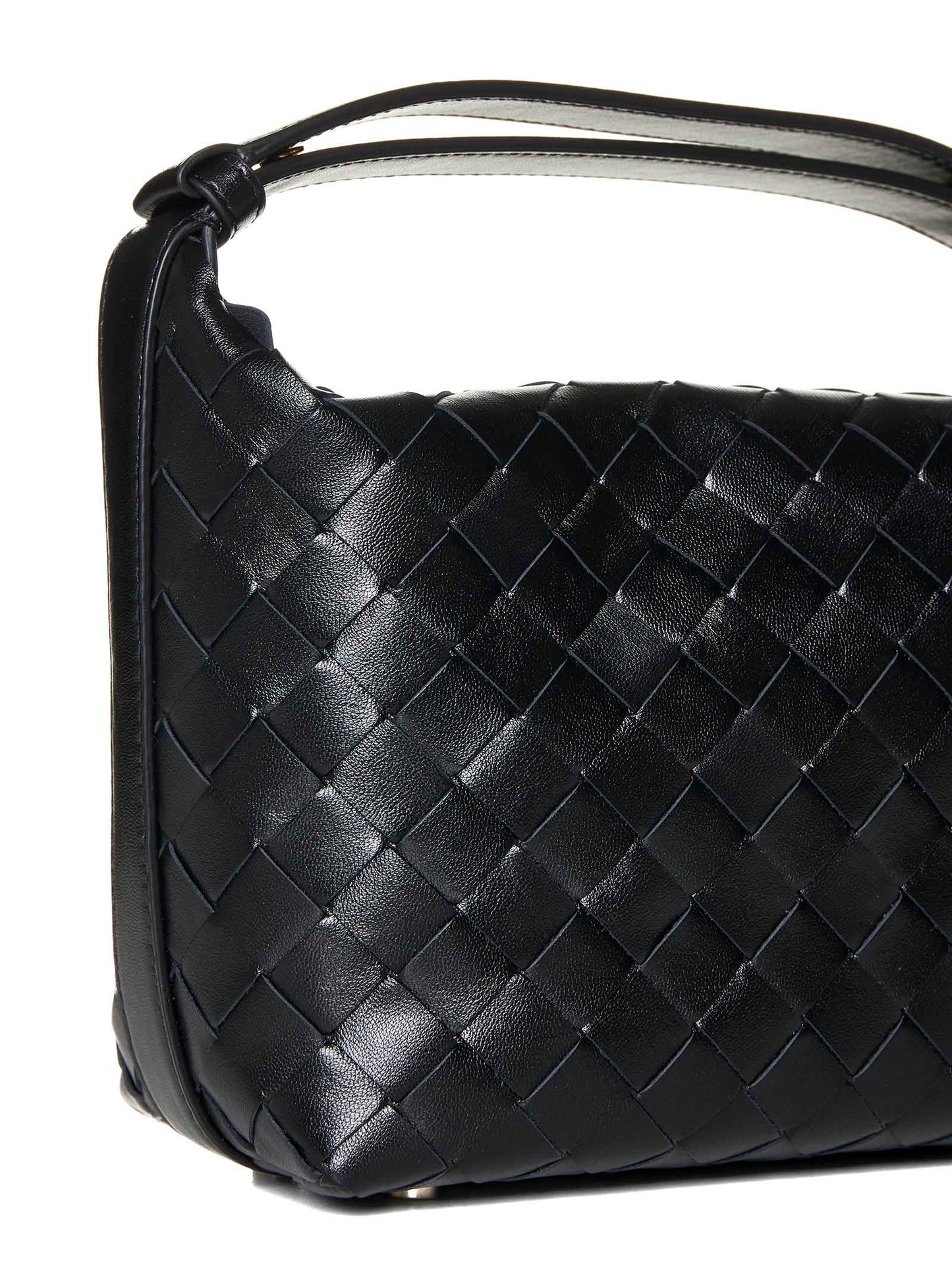 Bottega Veneta Wallace Bag in Black Leather