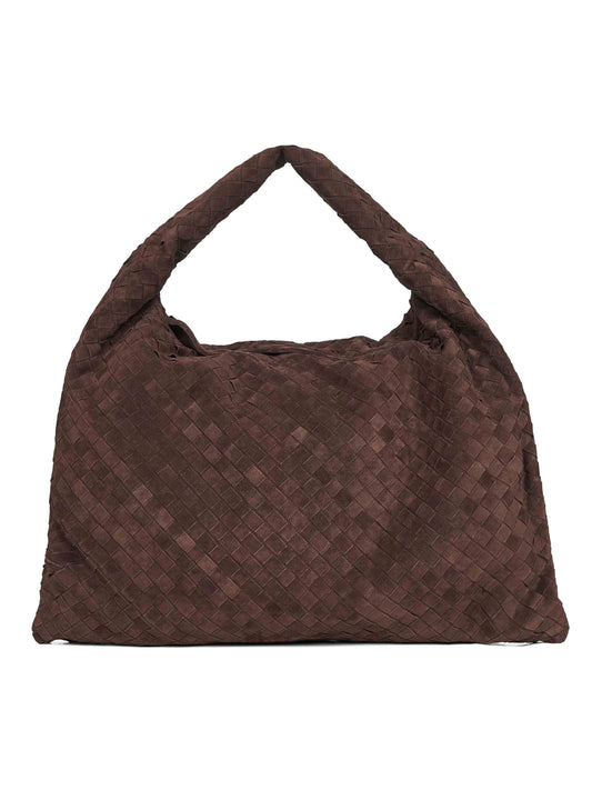 Large Hop bag in fine suede Bottega Veneta