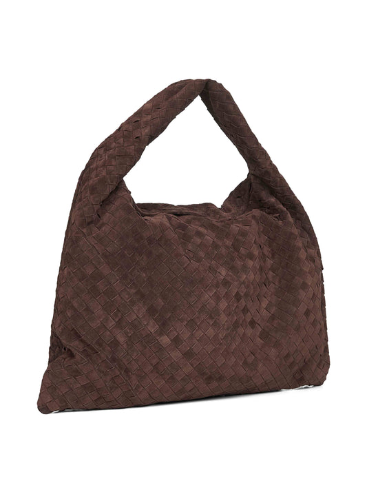 Large Hop bag in fine suede Bottega Veneta