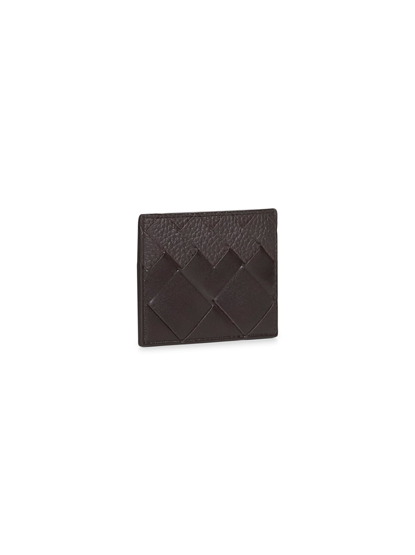 Brown Intrecciato credit card case