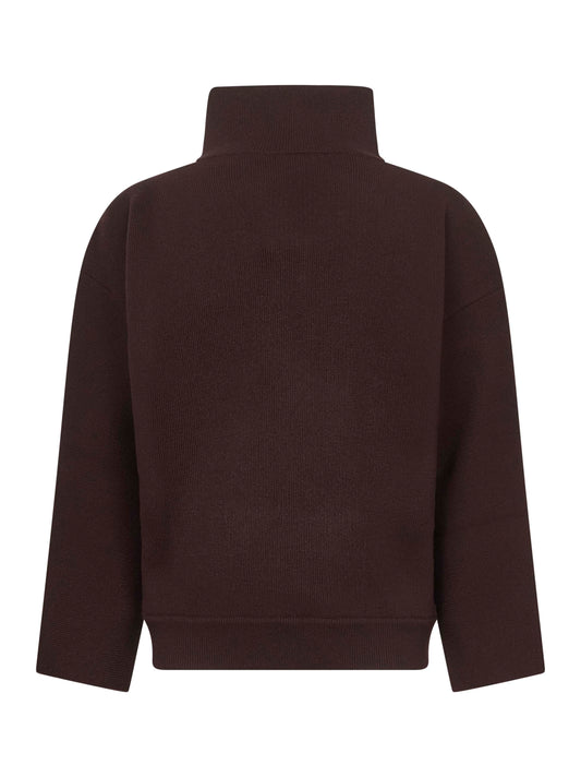 Ebony compact wool sweater