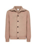 Beige compact wool cardigan