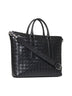 Black Intrecciato Soft Briefcase