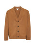 Brown Intrecciato patches cardigan