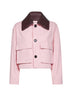 Pink cotton short twill jacket