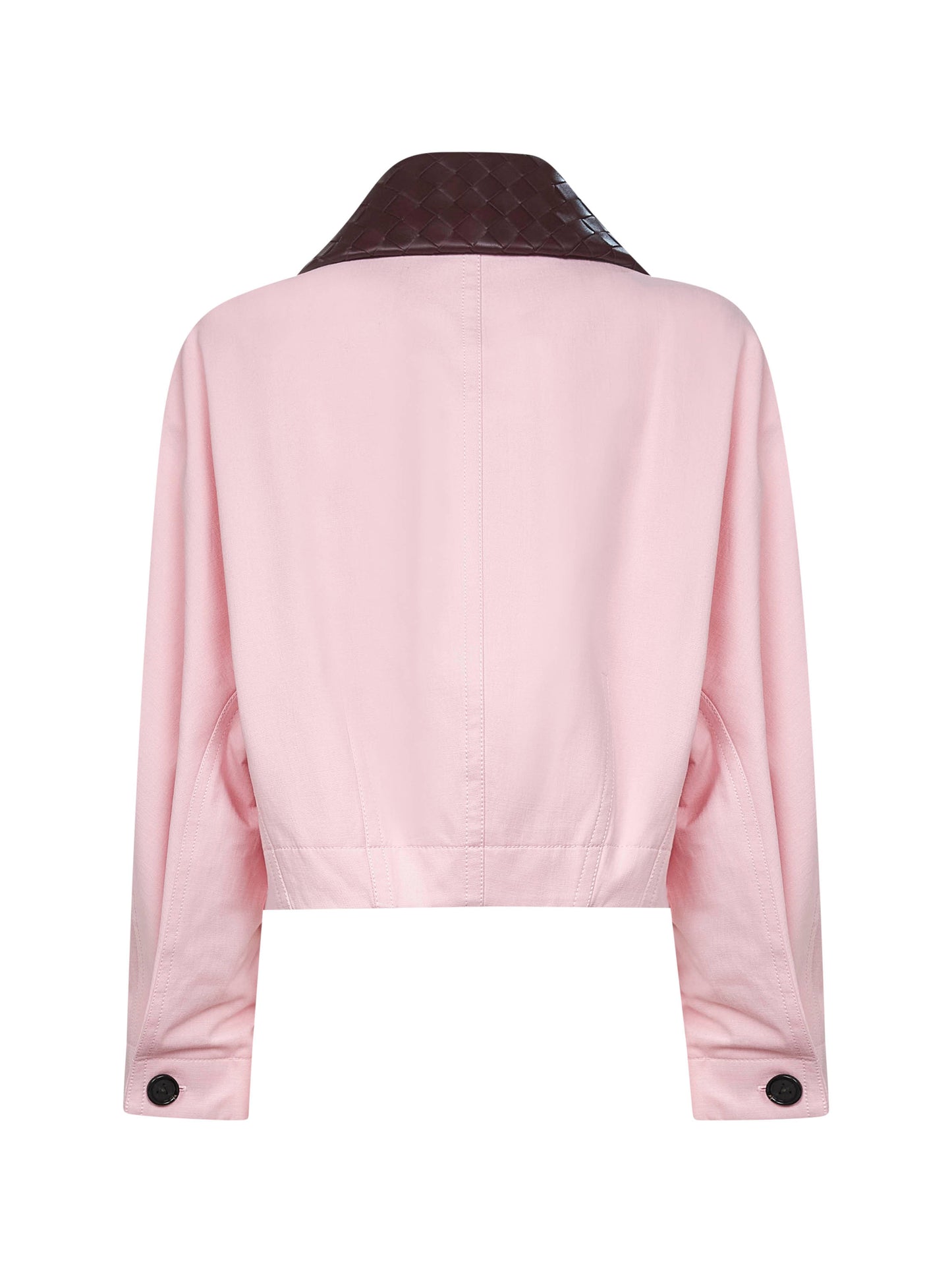 Pink cotton short twill jacket