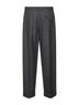 Pantaloni in lana principe di Galles grigia