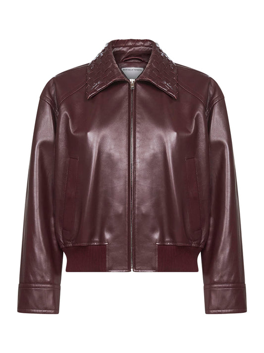 Giubbotto in nappa bordeaux
