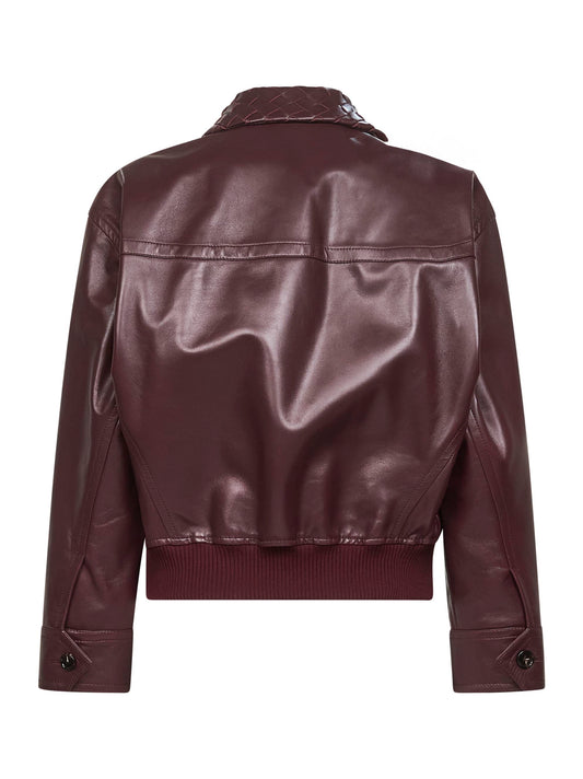 Giubbotto in nappa bordeaux