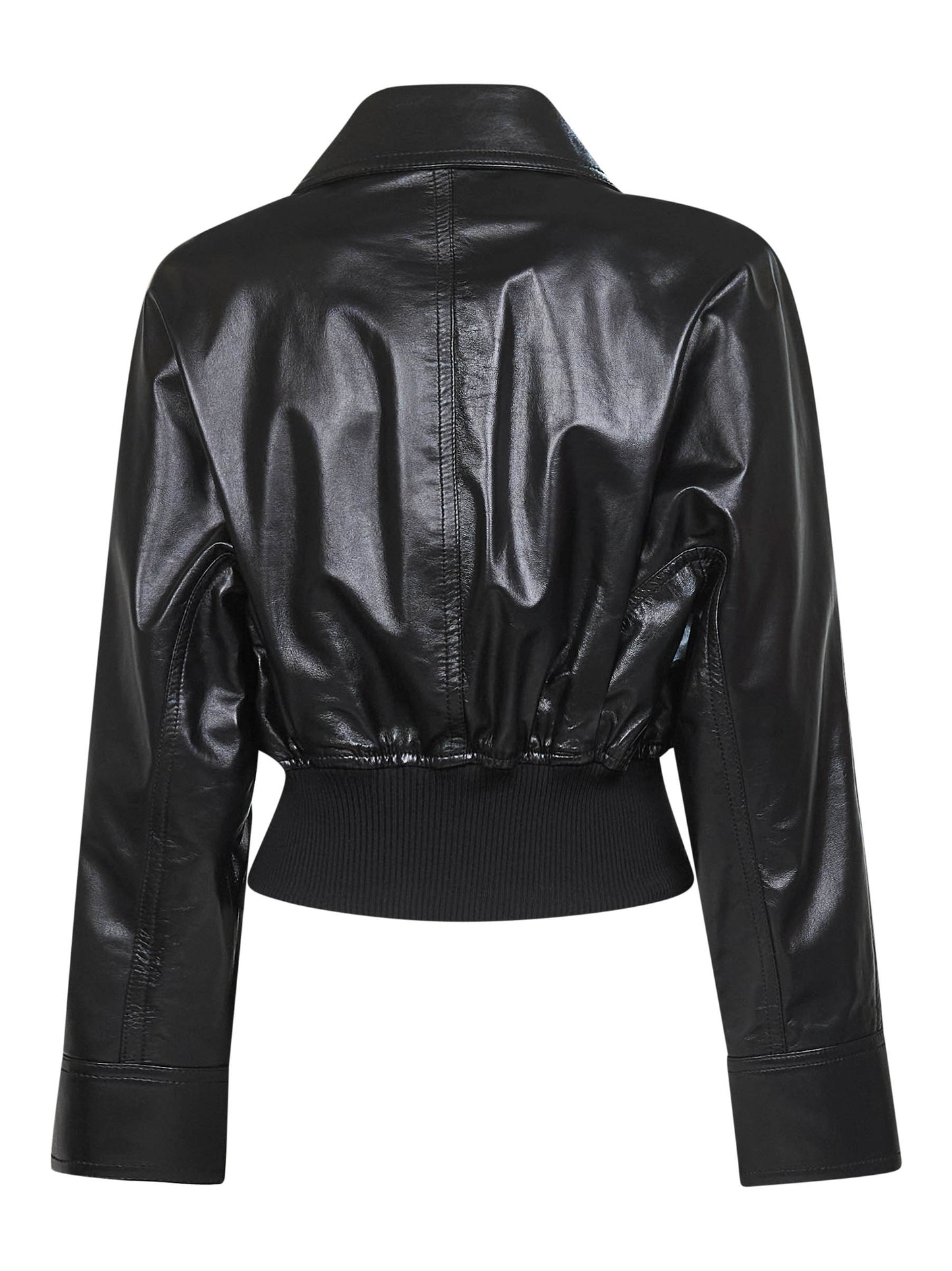 Giacca in nappa liscia leggera nera