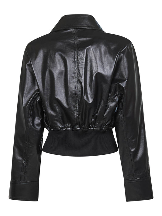 Giacca in nappa liscia leggera nera