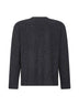 Grey fine merino wool cardigan