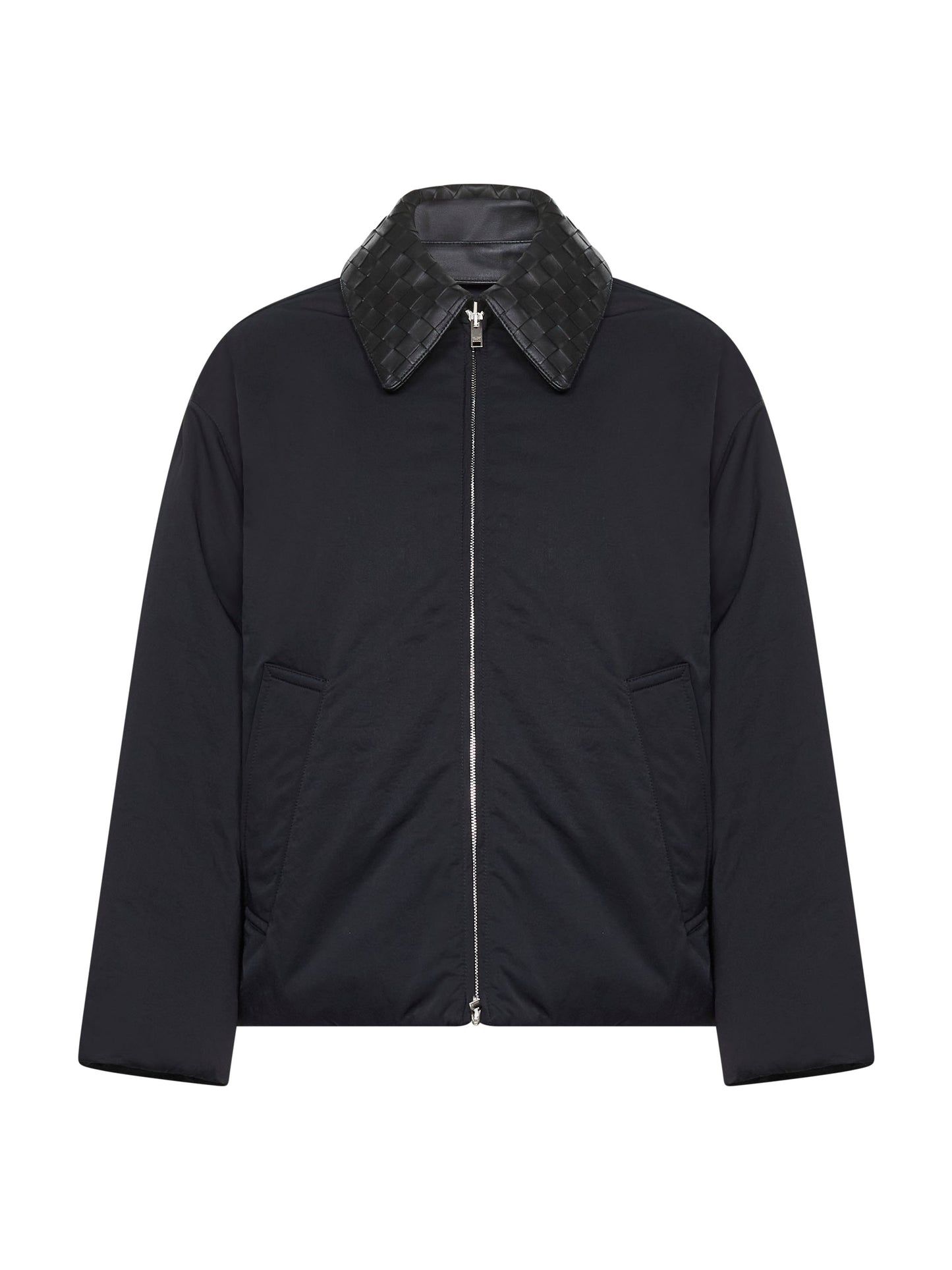Piumino con colletto intrecciato Bottega Veneta