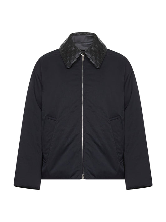 Piumino con colletto intrecciato Bottega Veneta