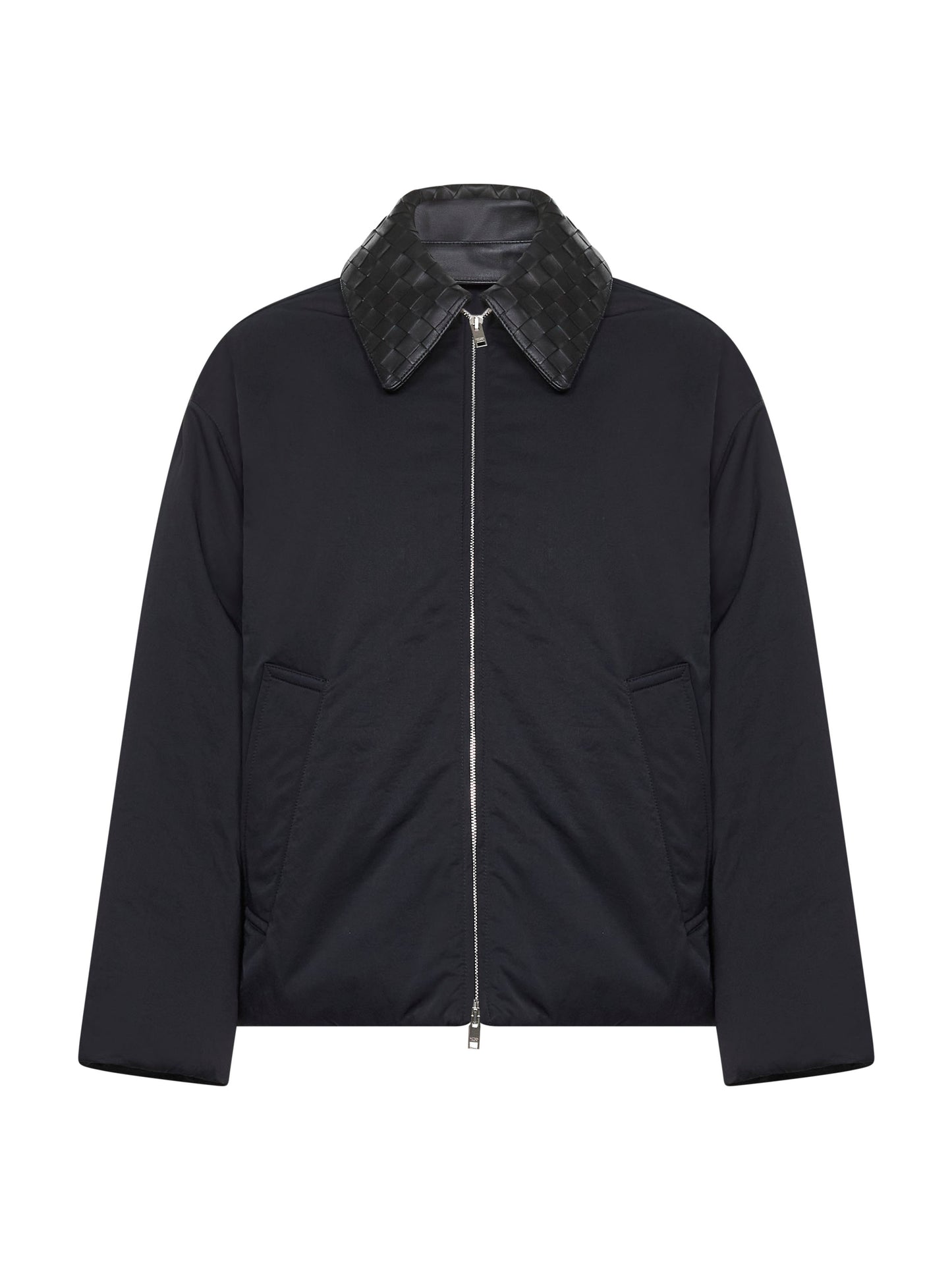 Piumino con colletto intrecciato Bottega Veneta
