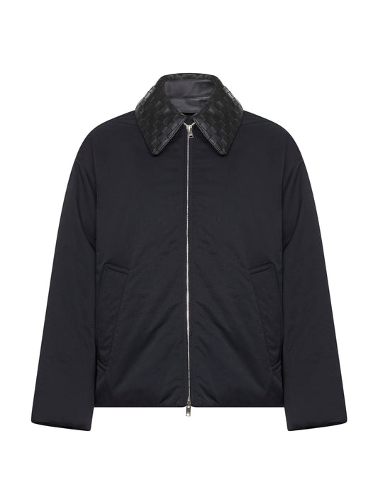 Piumino con colletto intrecciato Bottega Veneta