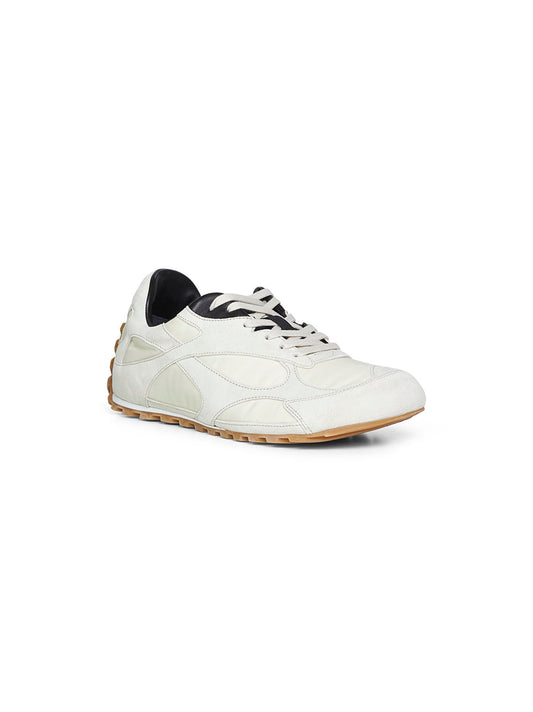 Sea salt suede and nylon Orbit Flash sneakers