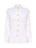 Camicia in popeline di cotone bianco