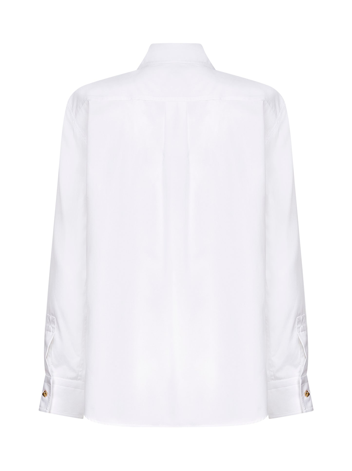 Camicia in popeline di cotone bianco