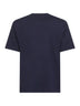 Blue jersey printed brewneck T-shirt
