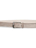 Gray suede Shimmering Buckle belt