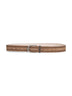 Beige suede belt with monili