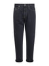 Blue cotton denim iconic fit jeans